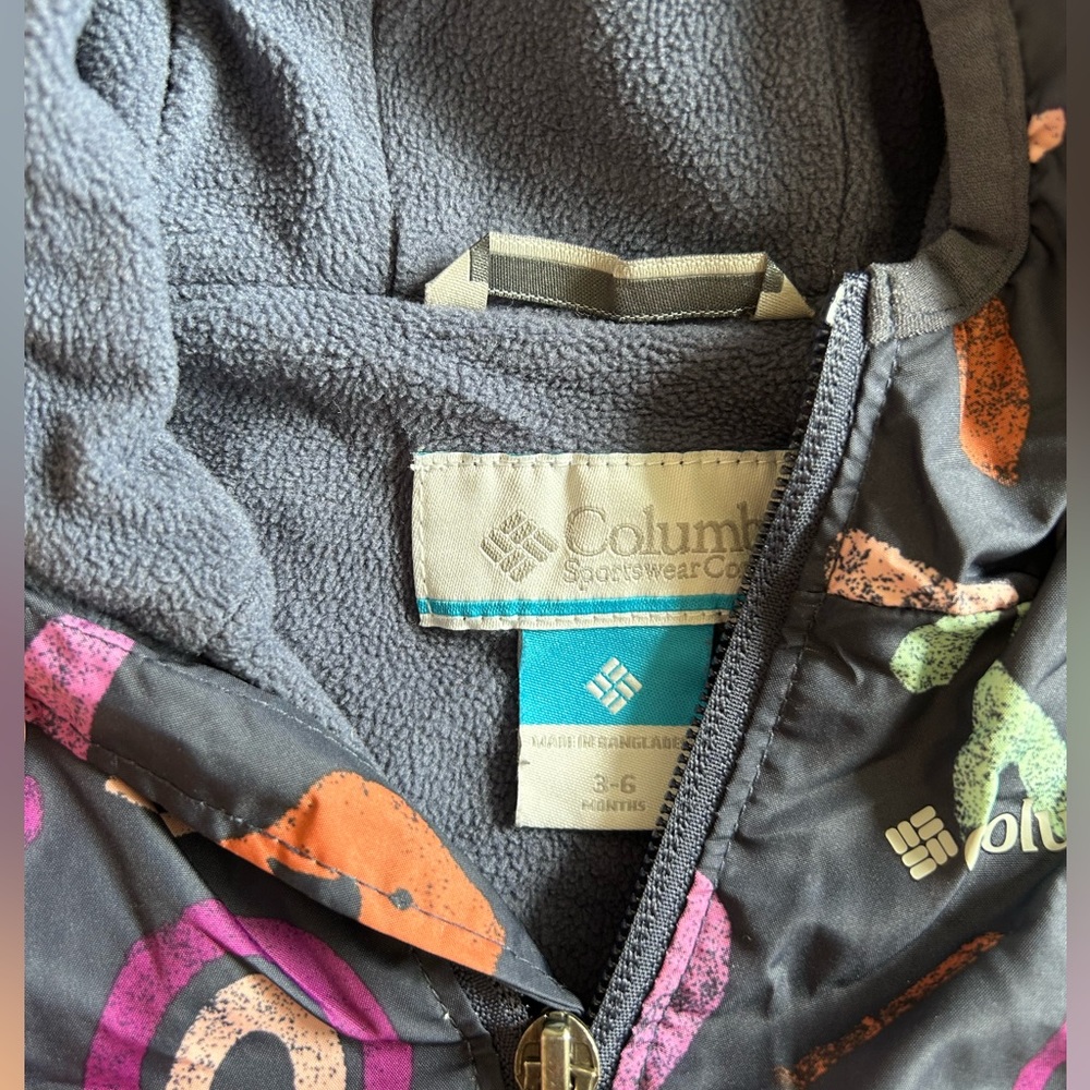 Columbia Infant 3-6m Windbreaker Rain Jacket - Picture 2 of 3